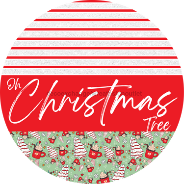 Door Hanger, Christmas Sign, Mint Christmas Cake Sign, Welcome Sign, 18